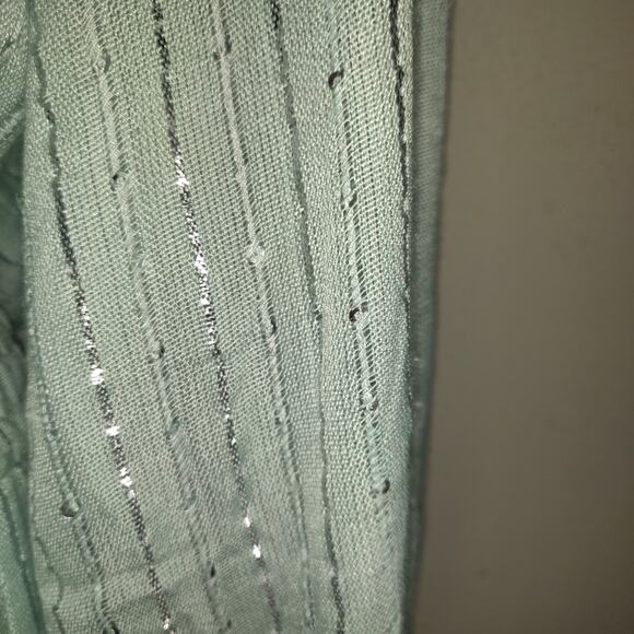 Sundress Laura Maxi Dress MINT GREEN M/L Boho Formal Gown Sparkle NWT Sexy Slits - Picture 5 of 16